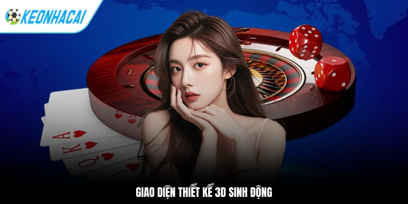 Giao diện thiết kế 3D sinh động