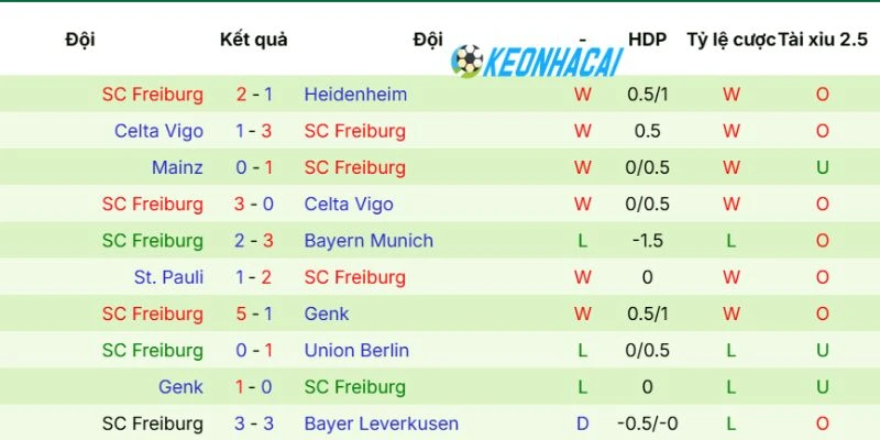 Dấu ấn SC Freiburg