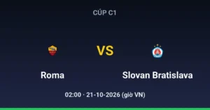 AS Roma vs Slovan Bratislava